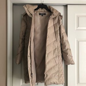 Long tan jacket!